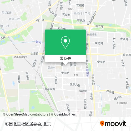 枣园北里社区居委会地图
