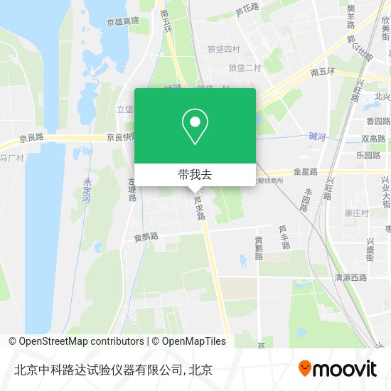 北京中科路达试验仪器有限公司地图