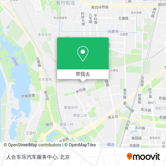 人合车乐汽车服务中心地图
