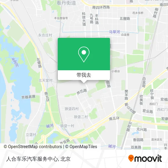 人合车乐汽车服务中心地图