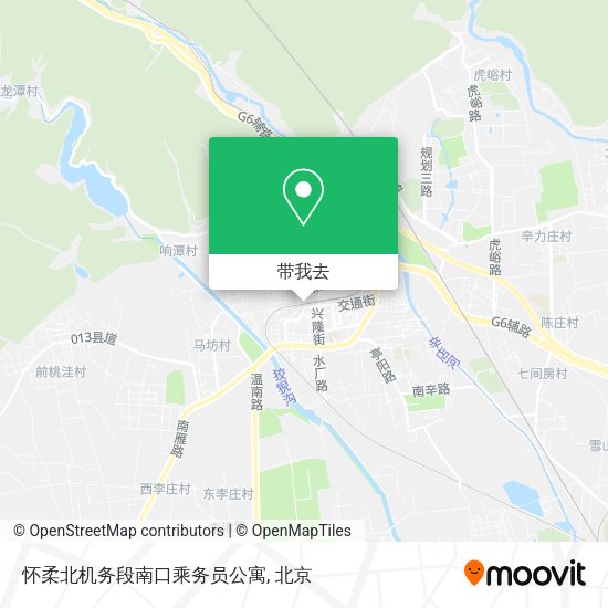 怀柔北机务段南口乘务员公寓地图