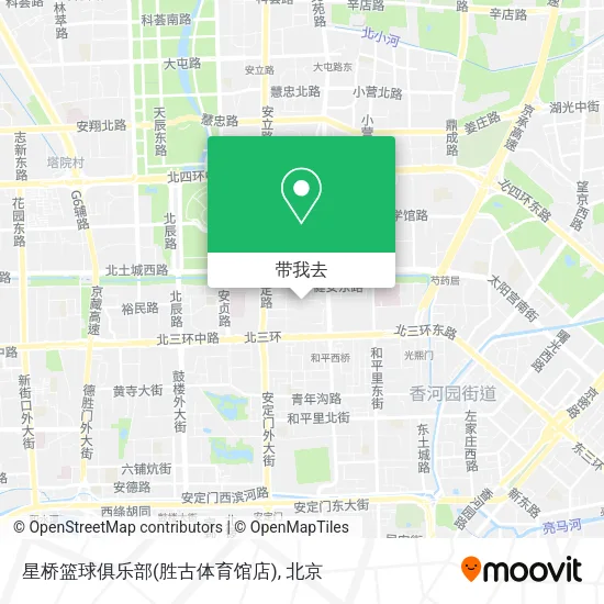 星桥篮球俱乐部(胜古体育馆店)地图