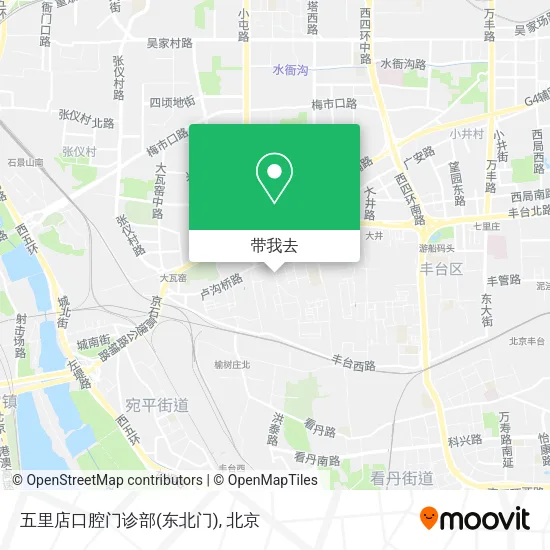 五里店口腔门诊部(东北门)地图