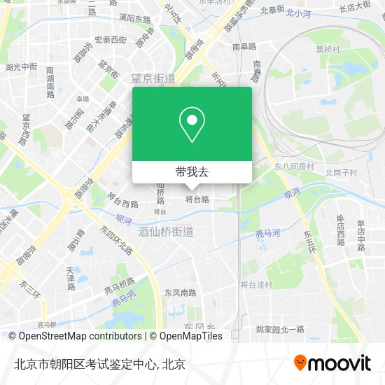 北京市朝阳区考试鉴定中心地图