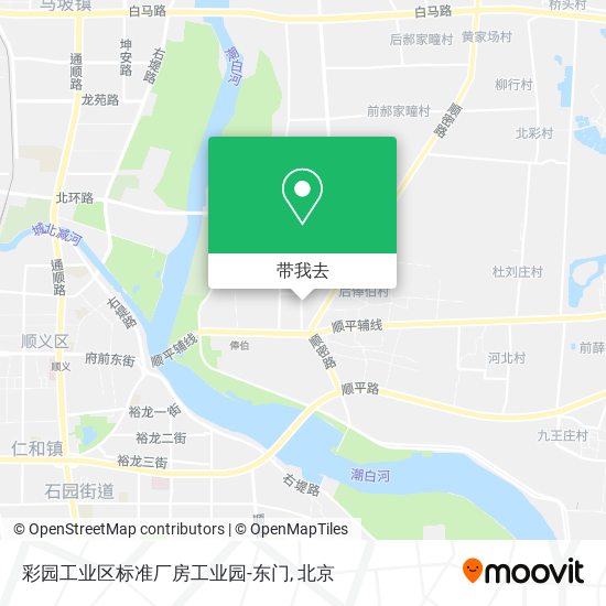 彩园工业区标准厂房工业园-东门地图
