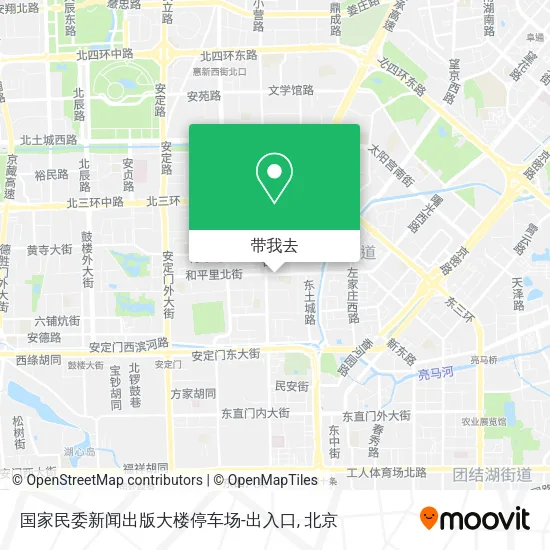 国家民委新闻出版大楼停车场-出入口地图