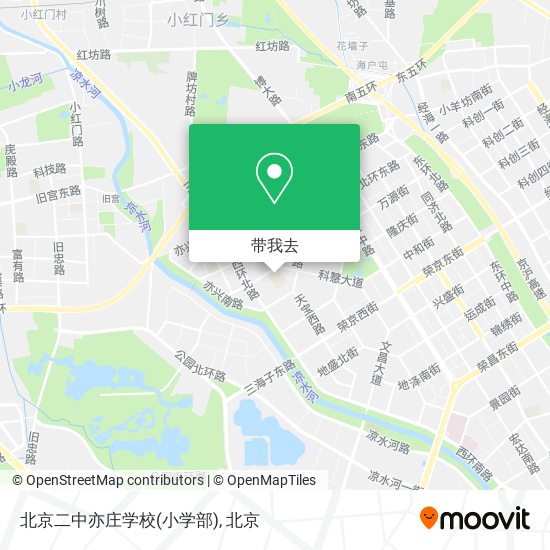 北京二中亦庄学校(小学部)地图