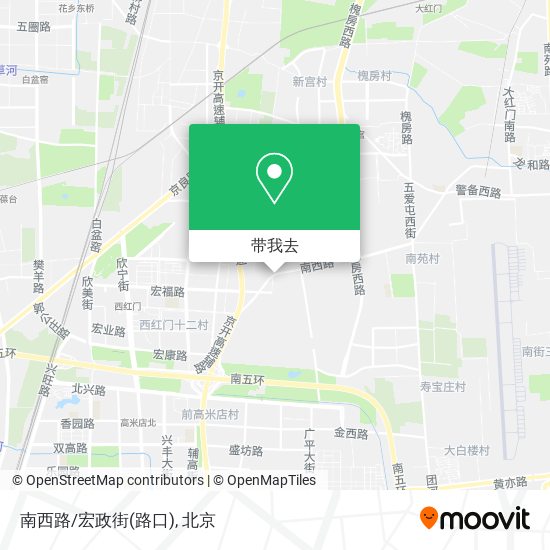 南西路/宏政街(路口)地图