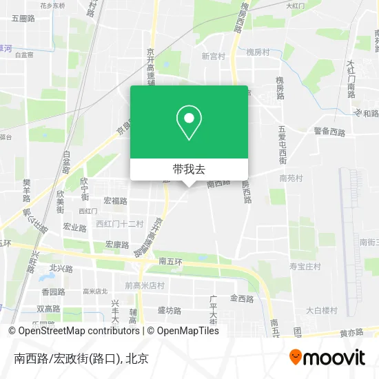 南西路/宏政街(路口)地图