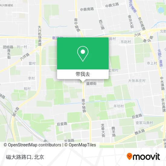 磁大路路口地图