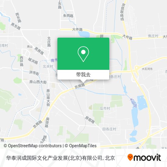 华泰润成国际文化产业发展(北京)有限公司地图