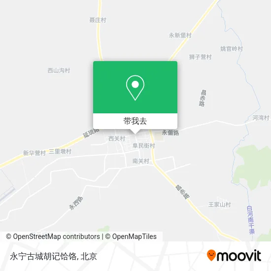 永宁古城胡记饸饹地图
