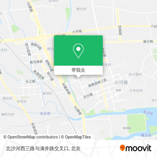 北沙河西三路与满井路交叉口地图
