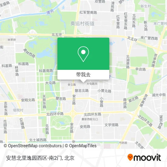 安慧北里逸园西区-南2门地图