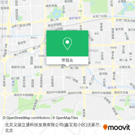 北京义源立通科技发展有限公司(鑫宝苑小区)沃家厅地图