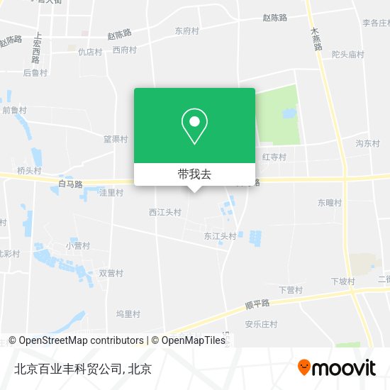 北京百业丰科贸公司地图