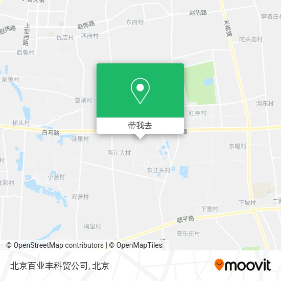 北京百业丰科贸公司地图