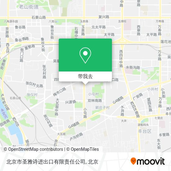 北京市圣雅诗进出口有限责任公司地图