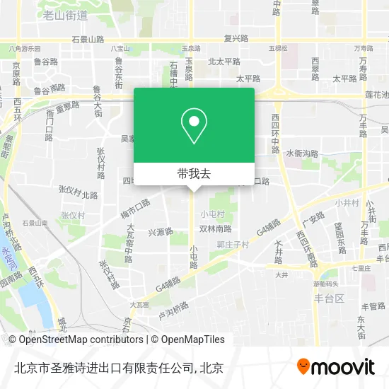 北京市圣雅诗进出口有限责任公司地图
