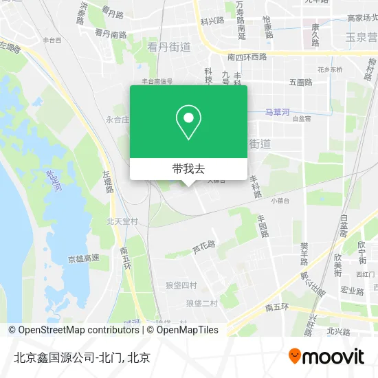北京鑫国源公司-北门地图