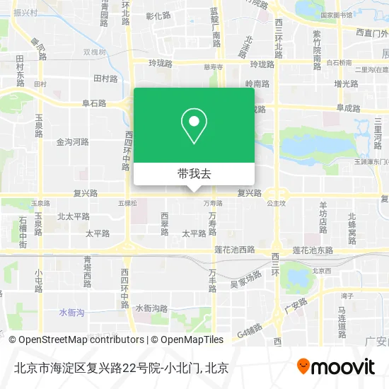 北京市海淀区复兴路22号院-小北门地图