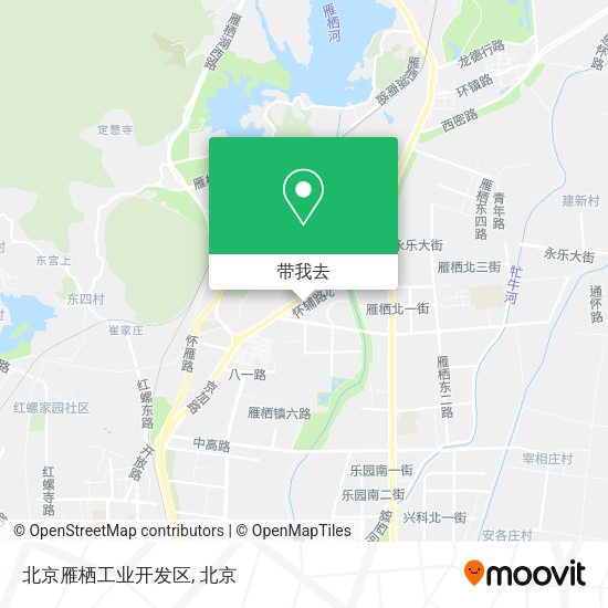 北京雁栖工业开发区地图