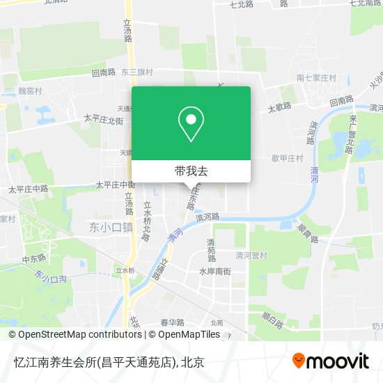 忆江南养生会所(昌平天通苑店)地图