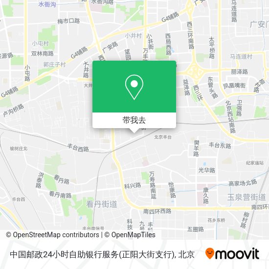 中国邮政24小时自助银行服务(正阳大街支行)地图