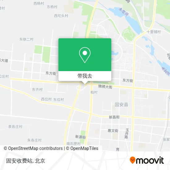 固安收费站地图