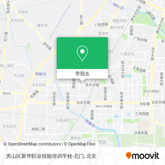 房山区新华职业技能培训学校-北门地图