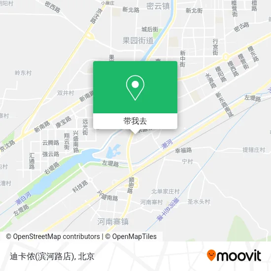 迪卡侬(滨河路店)地图