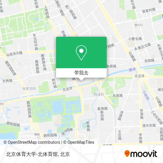 北京体育大学-北体育馆地图