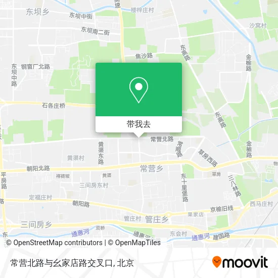 常营北路与幺家店路交叉口地图