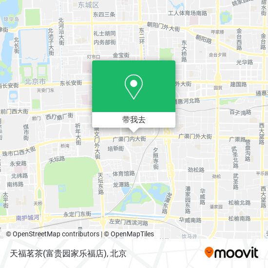 天福茗茶(富贵园家乐福店)地图
