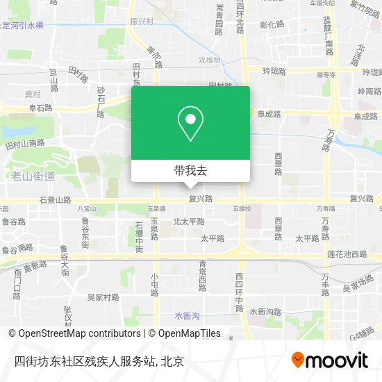 四街坊东社区残疾人服务站地图