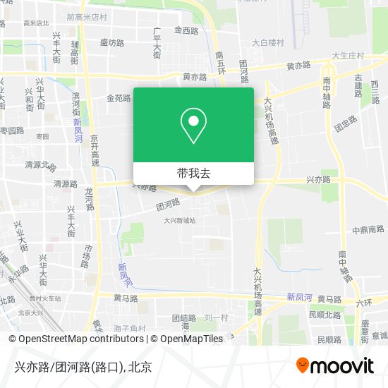 兴亦路/团河路(路口)地图