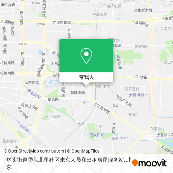 垡头街道垡头北里社区来京人员和出租房屋服务站地图
