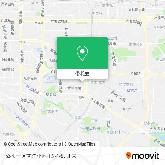 垡头一区南院小区-13号楼地图