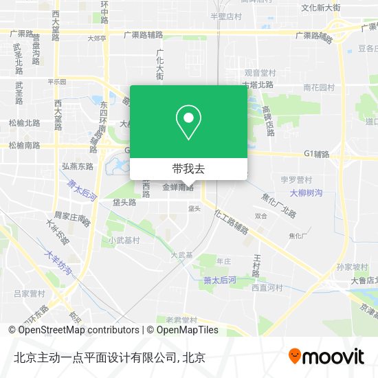 北京主动一点平面设计有限公司地图