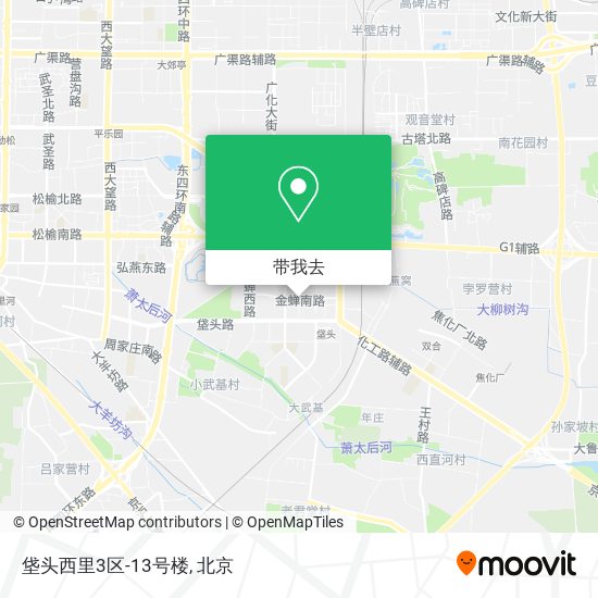 垡头西里3区-13号楼地图