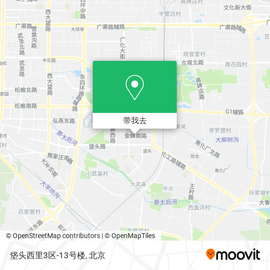 垡头西里3区-13号楼地图