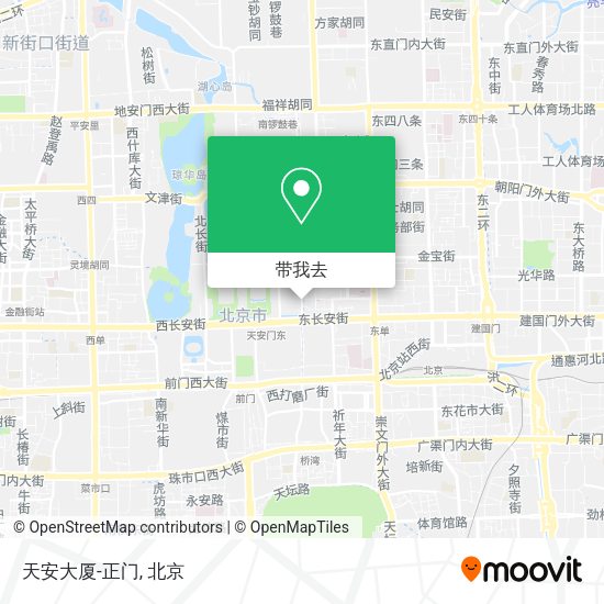 天安大厦-正门地图