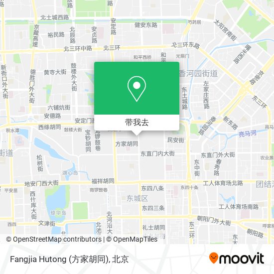 Fangjia Hutong (方家胡同)地图