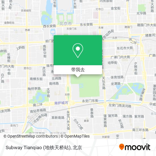 Subway Tianqiao (地铁天桥站)地图