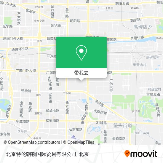 北京特伦朝勒国际贸易有限公司地图