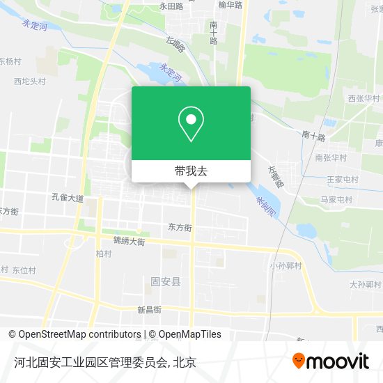 河北固安工业园区管理委员会地图