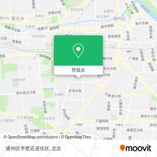 通州区半壁店居住区地图