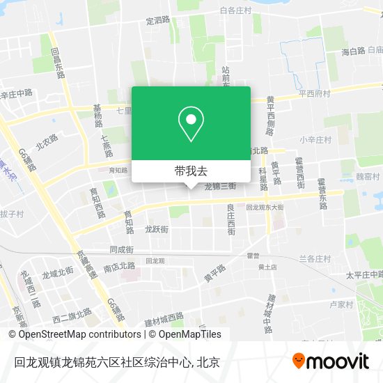 回龙观镇龙锦苑六区社区综治中心地图