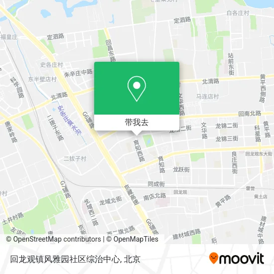 回龙观镇风雅园社区综治中心地图