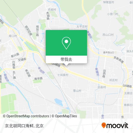京北胡同口海鲜地图